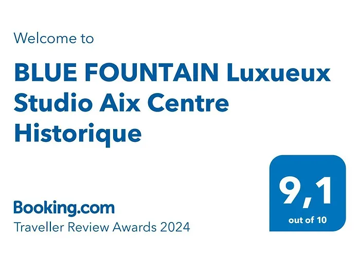 Blue Fountain Luxueux Studio Aix Centre Historique -Wifi-Smart Tv-